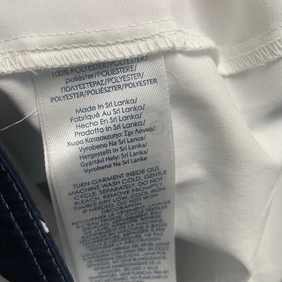 Chaps Sport Size 8 Golf Skort Skirt Attached Short Red Blue Floral Preppy - Picture 6 of 6